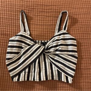 Dynamite Crop Top - Linen/Cotton blend